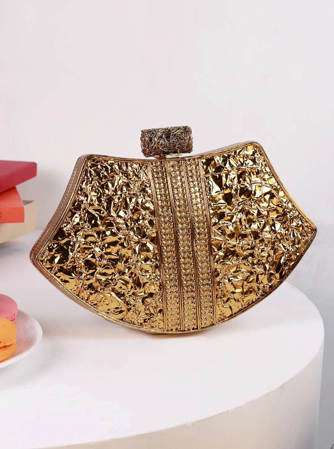 Lynn Golden Brass Clutch