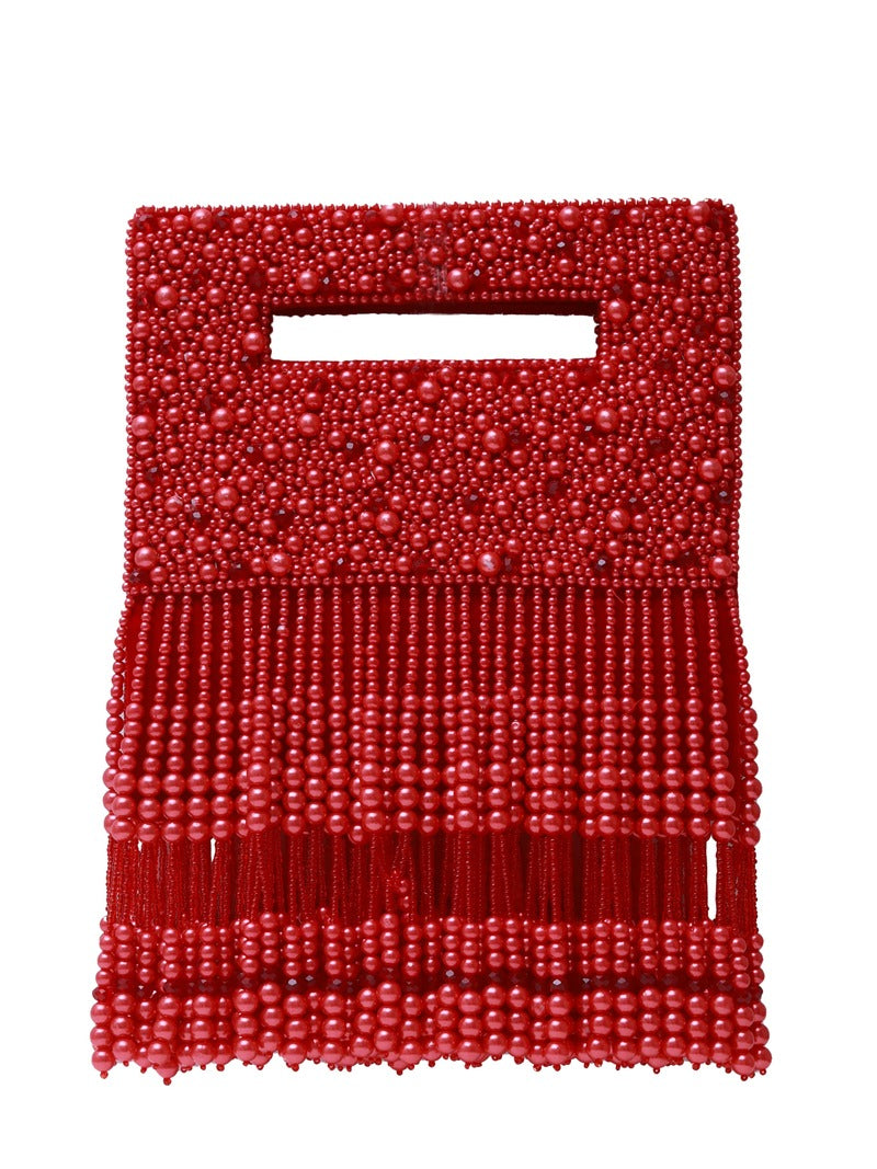 Ruby Embellished Flap over Clutch Bag