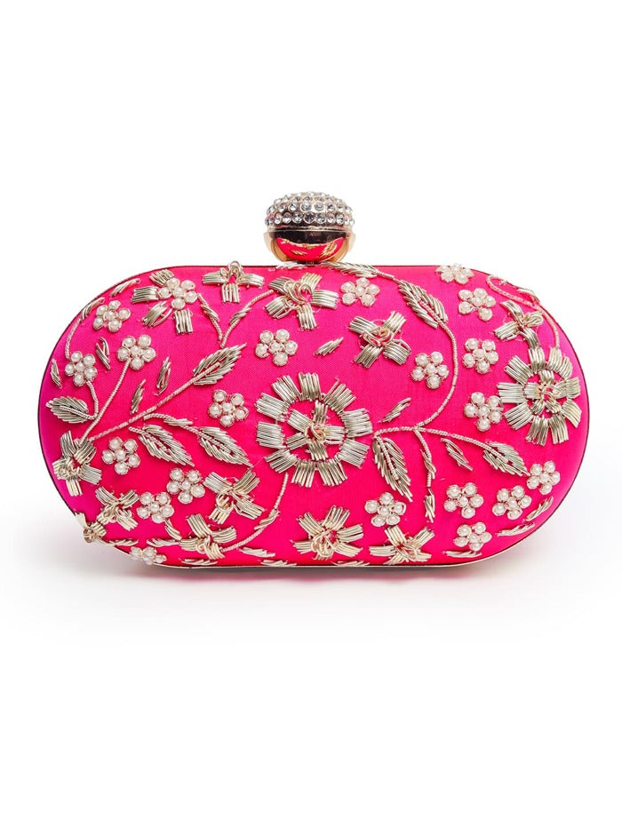 Baiza Zardozi Hand Embroidered Clutch