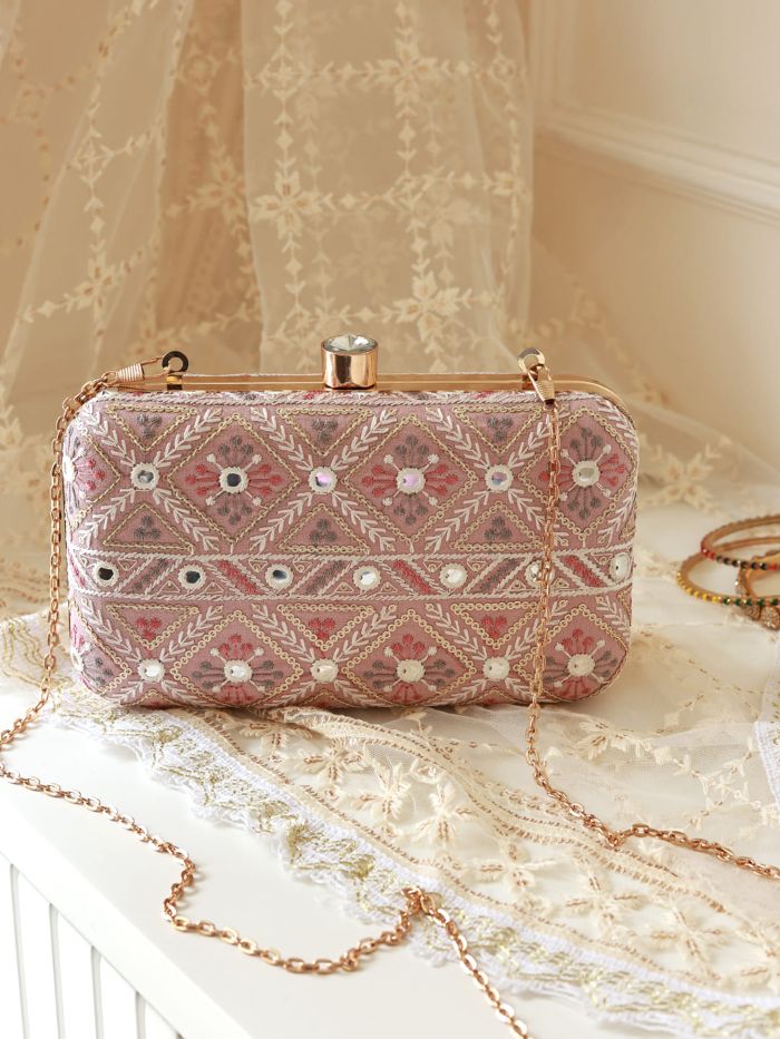 Ariba White Box Clutch
