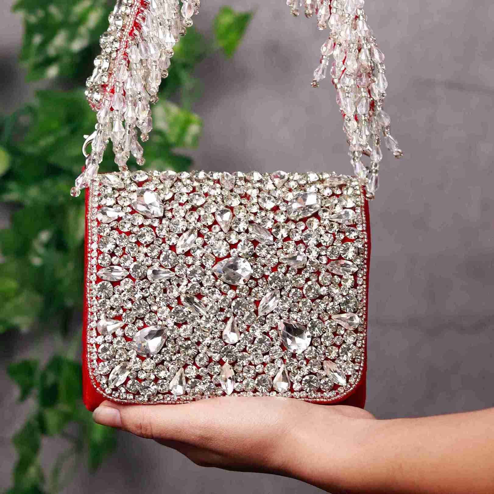 Grace Mini Bag with Embroidered Handle