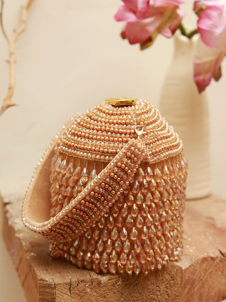 Emma Round Embellished Bag with Handle